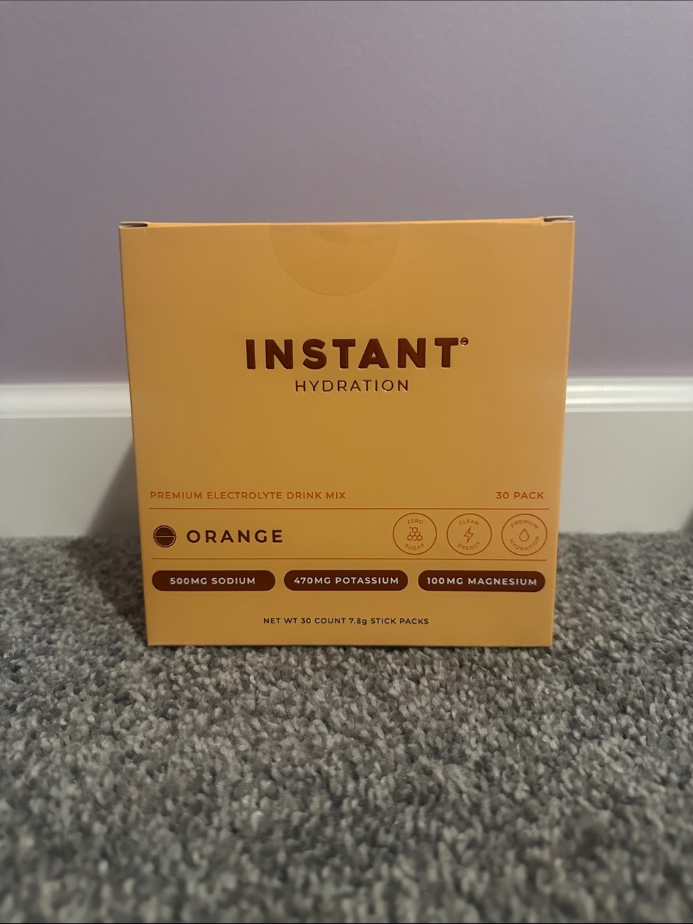 Hydration Electrolyte Drink Mix - Orange (30 Pack)